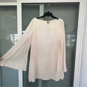 FREE PEOPLE Crème Flowy Long Sleeve Dress Size - S